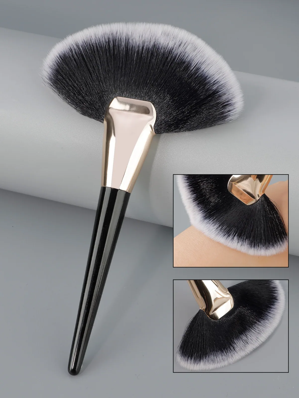 Large Flame-Shaped Fan Brush