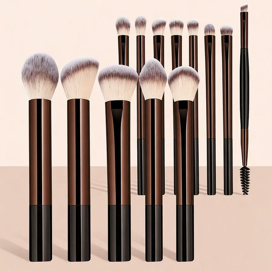 14-Piece Makeup Brush Set with Storage Bag