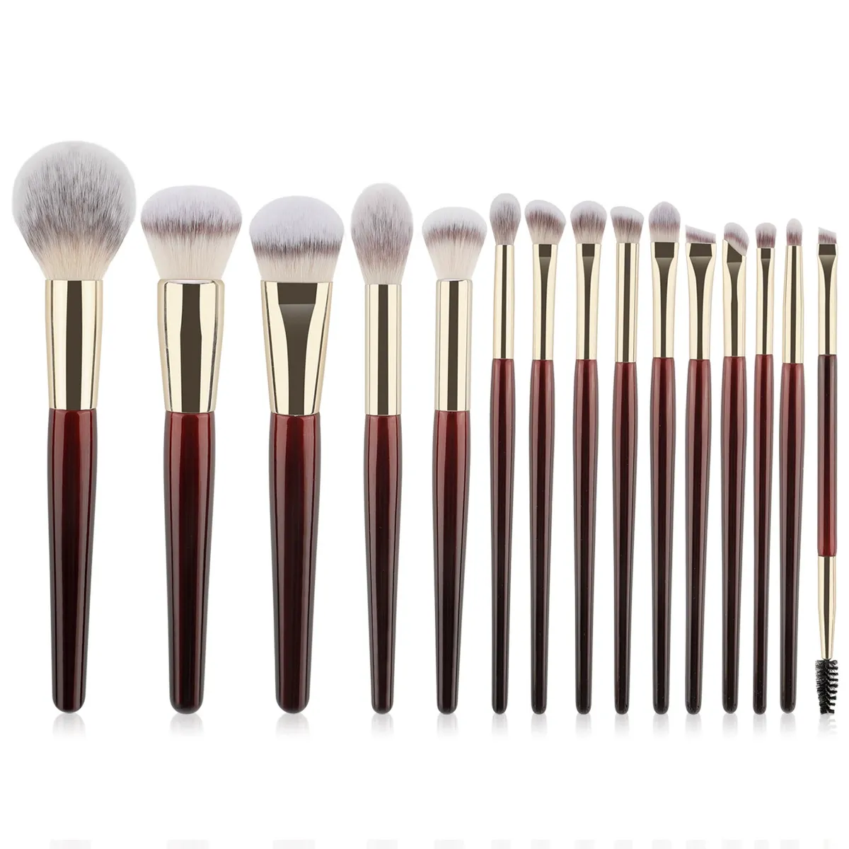 15-Piece Synthetic Makeup Brush Set