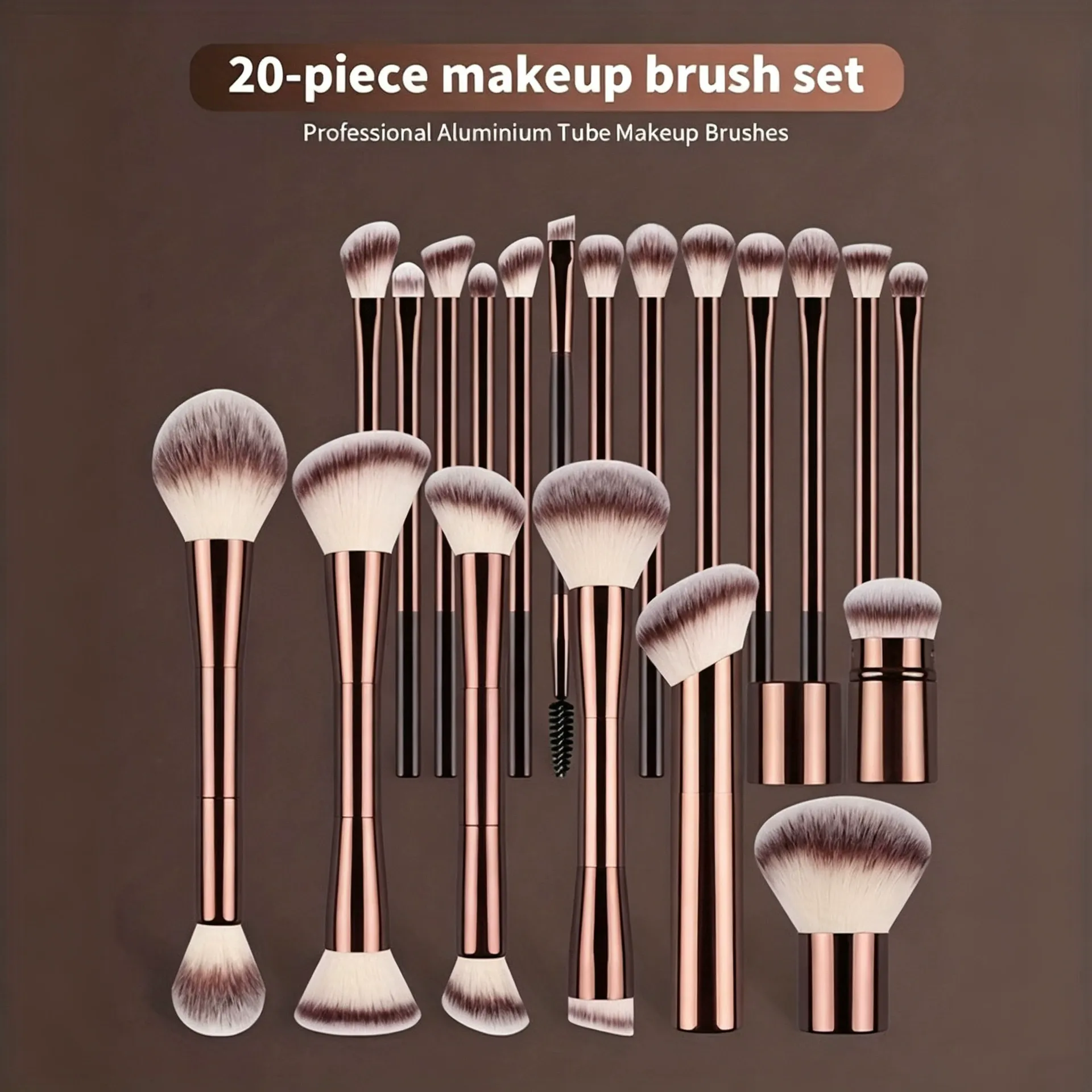 20-Piece Complete Makeup Brush Set